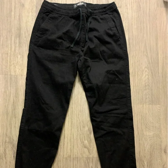 Hollister black pants with drawstrings - Picture 1 of 2